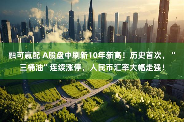融可赢配 A股盘中刷新10年新高！历史首次，“三桶油”连续涨停，人民币汇率大幅走强！