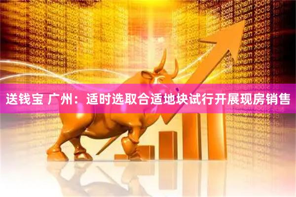 送钱宝 广州：适时选取合适地块试行开展现房销售