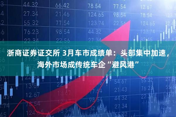 浙商证券证交所 3月车市成绩单：头部集中加速，海外市场成传统车企“避风港”