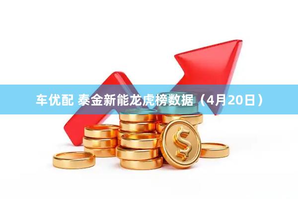车优配 泰金新能龙虎榜数据（4月20日）