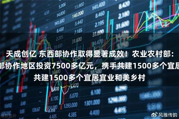 天成创亿 东西部协作取得显著成效！农业农村部：引导企业到西部协作地区投资7500多亿元，携手共建1500多个宜居宜业和美乡村